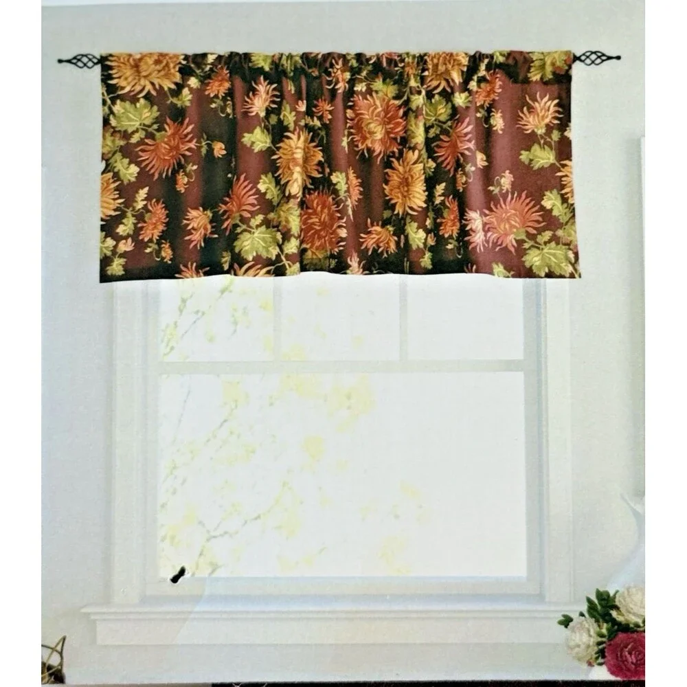 April Cornell Valance Curtain Kitchen Antoinette Thanksgiving 100% Cotton 18x50